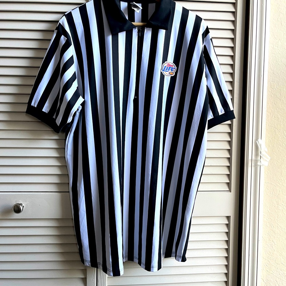 Miller Lite Beer Referee Men’s Vintage Jersey Zip